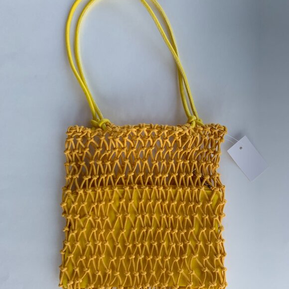 Boho Shoulder Bag /Yellow Rope/ Beachy / Island Handbag- NWT - Picture 8 of 10